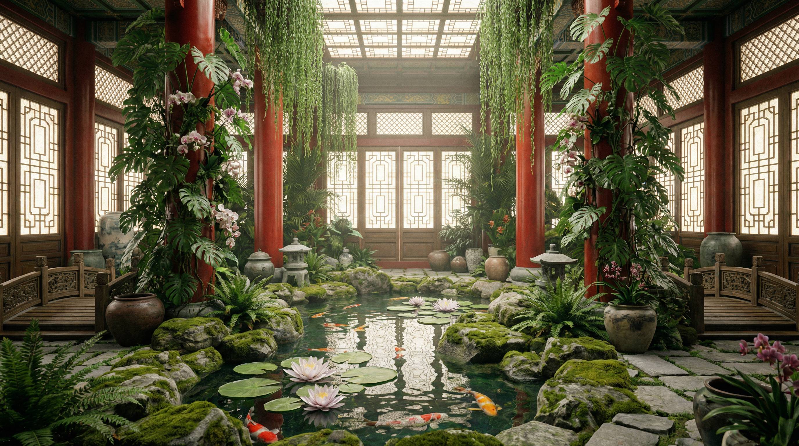 母狗植物视频 - 室内植物园视频